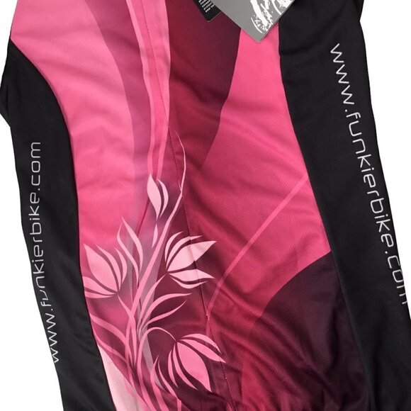 Funkier Cycling Jersey Top NWT Women's Size S UPF 50 1/2 Zip Short Sleeve J386 - Picture 4 of 10